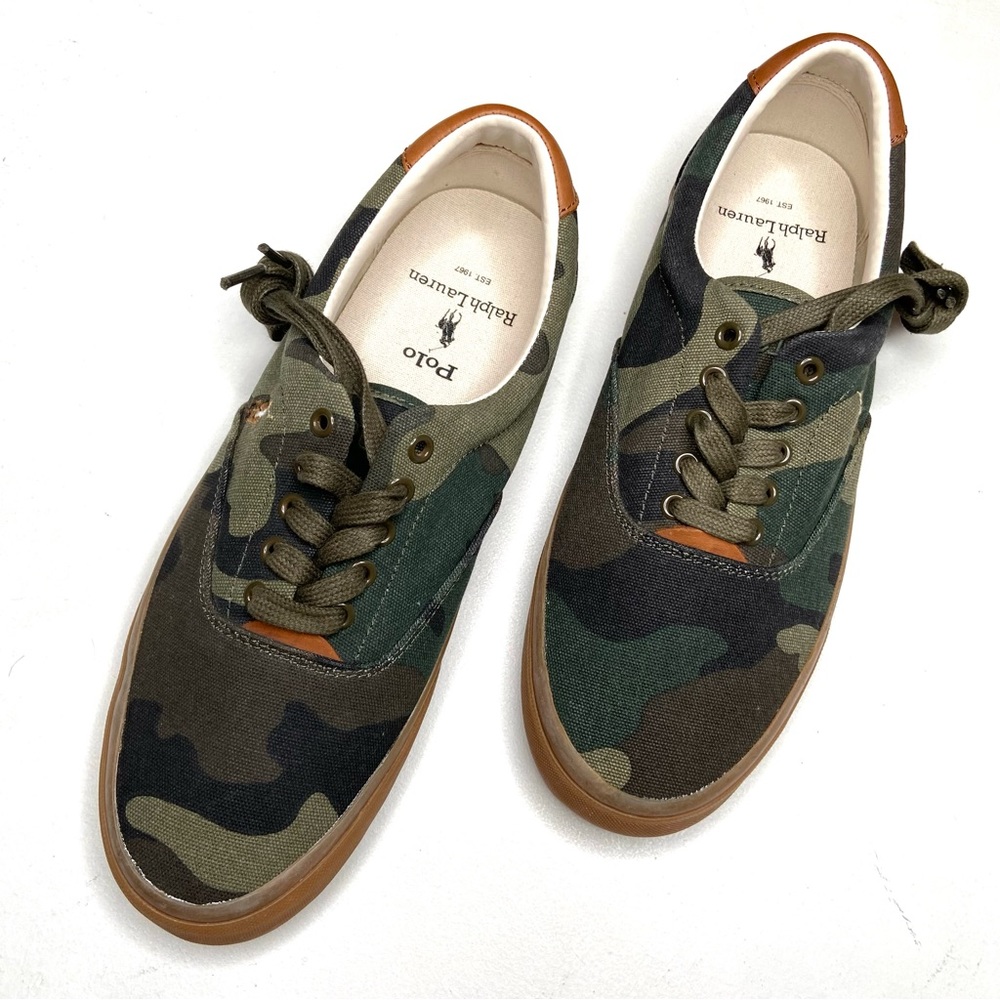 POLO RALPH LAUREN Dark Camo Thorton Sneaker NWOB